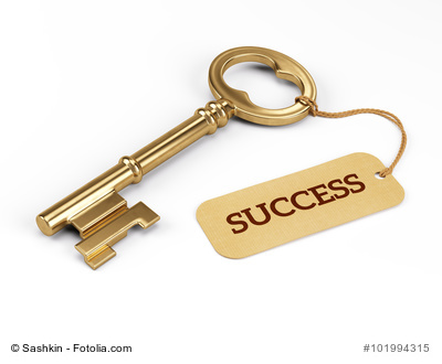 Key to Success isolated on white